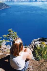 Cheryl Strayed at Crater Lake