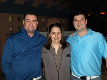 The author with reps from Driving Impressions