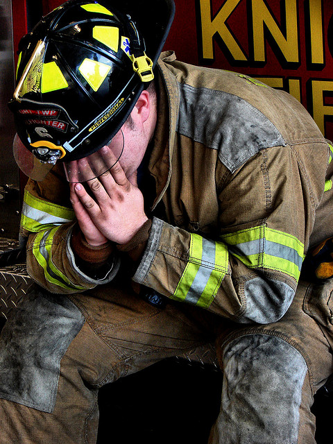 Thank a firefighter. They shoulder a heavy load.