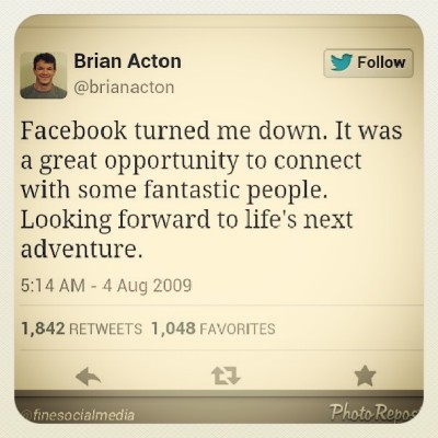 From rags to riches: Brian Acton