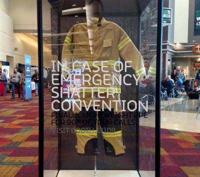 TECGEN® PPE's unique hallway display shattered convention!