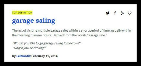 Are you a garage saler (or sailor)?