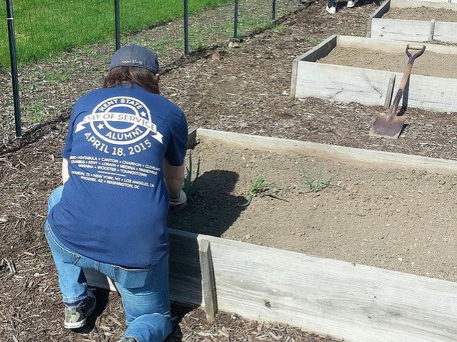 Yours truly at Kent State Alumni Association's National Day of Service 2015