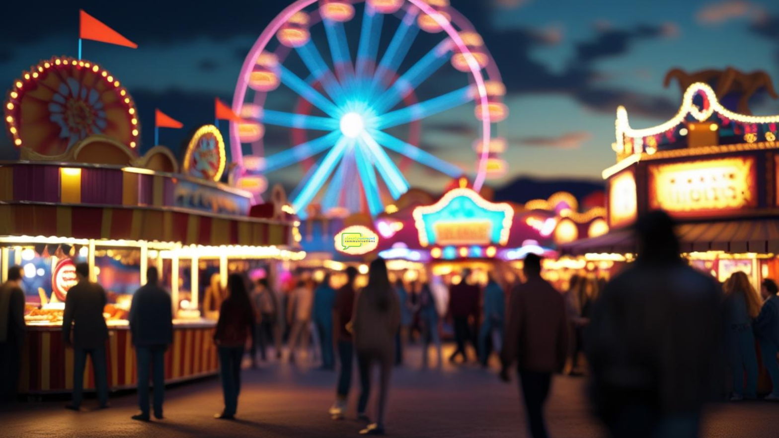 People attend a carnival